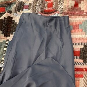 Abercrombie & Fitch Slate Blue Slip Skirt